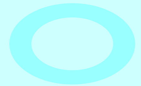Circle frame on blue background. Vector illustration in flat style.の写真素材