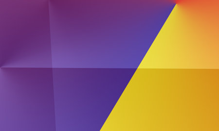 Abstract geometric background. Blue, yellow and purple colors. Vector illustration