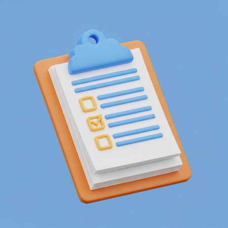 Cloud clipboard with checklistの素材