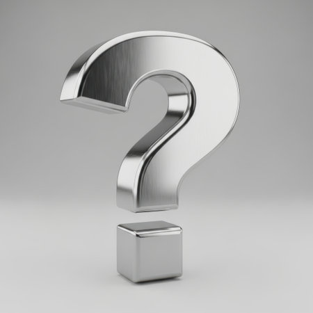 3d question mark icon isolated on white backgroundの素材