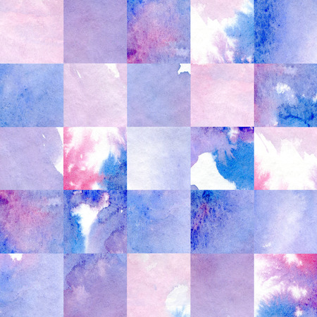 watercolor square geometric pattern. elements for designの写真素材
