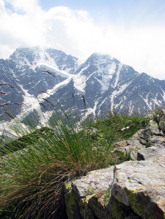 picturesque view on the Caucasus mountains.Elbrus region.の写真素材