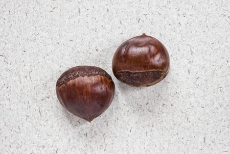 Chestnuts on craft paper