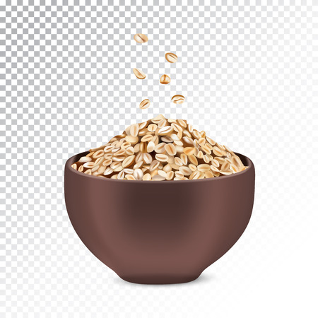 Oatmeal and muesli.のイラスト素材