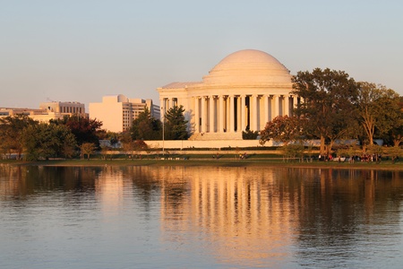 Thomas Jefferson Memorial over the Tidal Basin のeditorial素材