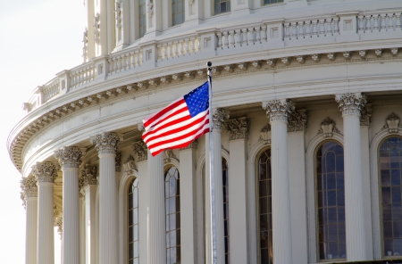 US Capitol Building, Dome Close up view, Washington DC の写真素材