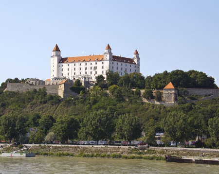 Castle in Bratislava, Slovakia, Europe のeditorial素材