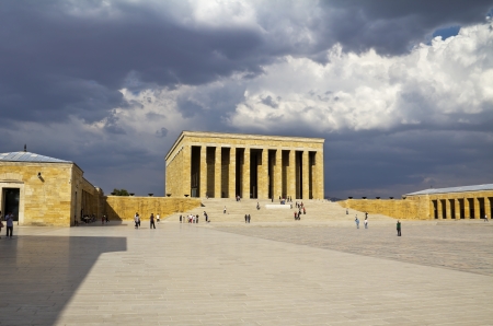 Ankara, Turkey - Mausoleum of Ataturk, Mustafa Kemal Ataturk, first president of the Republic of Turkey  のeditorial素材