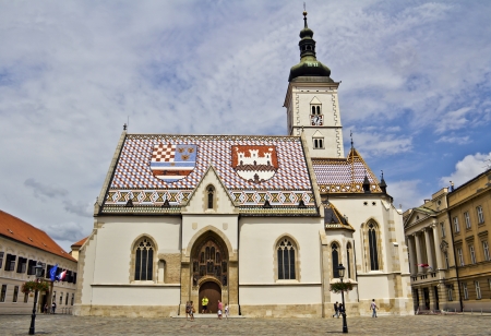 St  Mark s Church in Zagreb, Croatia の写真素材