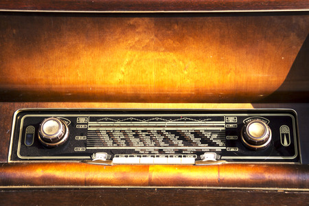 Old radio from 1950 and the years.の写真素材
