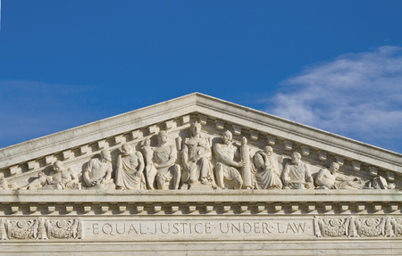 Supreme Court Building in Washington DC, United States, Building ball shapesのeditorial素材
