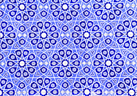 Turkish artistic wall tile at the Fatih Mosque in Izmir. Handmade Turkish Tiles impressive ancient.