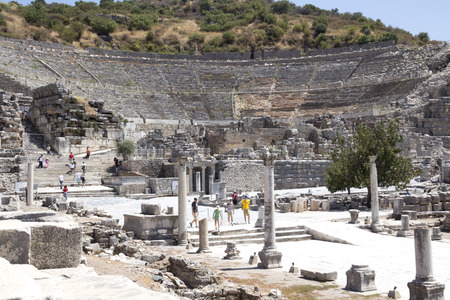 Amphitheater in Ephesus Ephesus Turkey