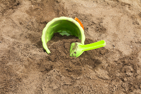 Sand Toys - colorful shovel, basketの写真素材