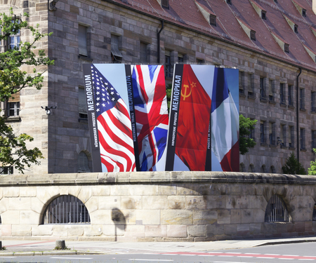 NURNBERG, GERMANY- JULY 10, 2016: The courthouse in Nuremberg, where the Nuremberg trials took...