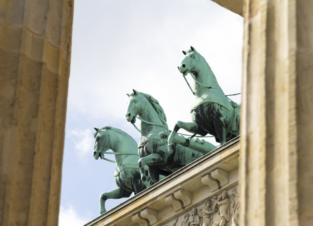 Brandenburg gate, Berlin, Germanyのeditorial素材