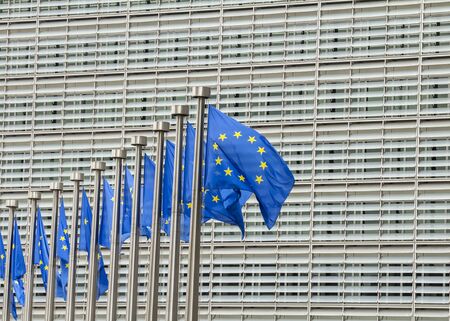 Brussels, BELGIUM : European Commission Headquarters building in Brussels, Belgium, Europe