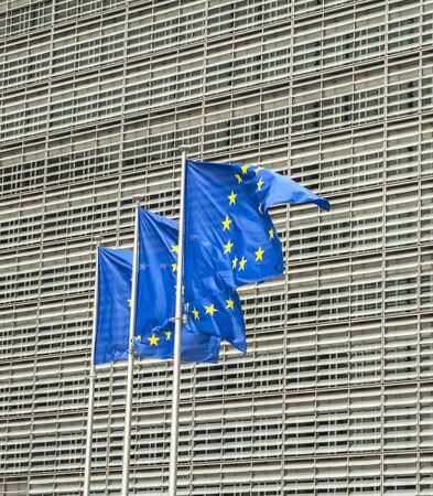 Brussels, BELGIUM : European Commission Headquarters building in Brussels, Belgium, Europe