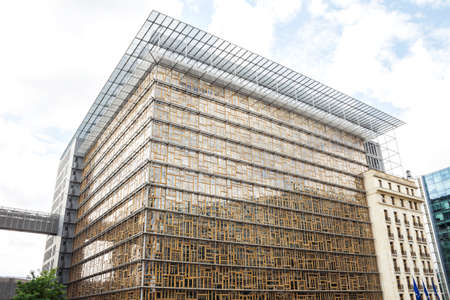 Brussels, Belgium : Europa Building in Brussels, Belgium.The Europa building becomes the home of the Council of the European Union and the European Council from 2017.のeditorial素材