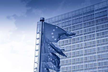 Brussels, BELGIUM : European Commission Headquarters building in Brussels, Belgium, Europeのeditorial素材