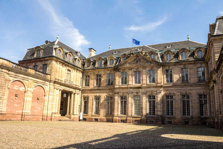 Strasbourg, France : Rohan Palace (Palais Rohan) built next to the cathedral in the 1730s from designs by Robert de Cotte, considered a masterpiece of French Baroque architecture.のeditorial素材