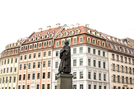 Dresden, Saxony / Germany : the Martin Luther monument in Dresden (Germany)のeditorial素材