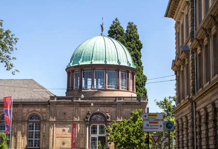 Karlsruhe, Germany : Orangery building at botanical gardens, castle grounds, Karlsruhe, Baden-Wuerttemberg, Germanyのeditorial素材