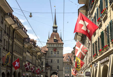 Child Eater fountain at the Granary place in Bern, Switzerland. It is one of the oldest Bern's fountains from the 16th century.のeditorial素材