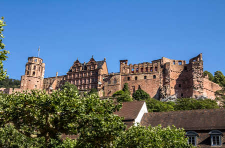 Heidelberg, Germany : The castle (castle ruin) in Heidelberg, Baden Wuerttemberg, Germanyのeditorial素材