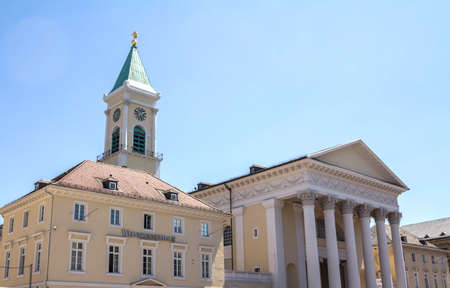 Karlsruhe, Germany : Evangelica church in Karlsruhe. Karlsruhe, Baden-Wurttemberg, Germany.のeditorial素材