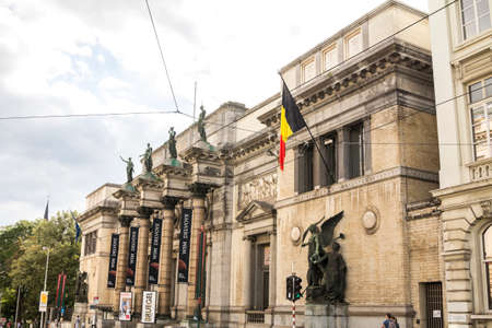 Brussels, BELGIUM : The Royal Museum of Belgium in Dowtown Brussels on 15 August,2014. It contains over 20,000 drawings, sculptures, and paintings.のeditorial素材