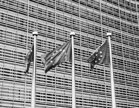 Brussels, BELGIUM: European Commission Headquarters building in Brussels, Belgium, Europe