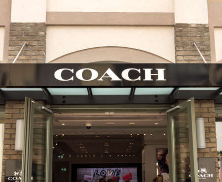 Ingolstadt, Germany : Shop front of Coach store. Coach, Inc. is known for accessories and gifts, including handbags, bags, small leather goods, footwear, outerwear and other accessoriesのeditorial素材