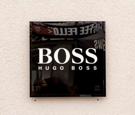 Ingolstadt, GERMANY : Hugo Boss store. Hugo Boss based in Metzingen in Germany it has 12,000 staff, 840 own stores and 2012 sales of EUR 2.3 billion in 129 countries.のeditorial素材