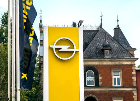 Weissenburg, Bayern, GERMANY : Opel dealer and service center . Opel AG is a German automobile manufacturer.のeditorial素材