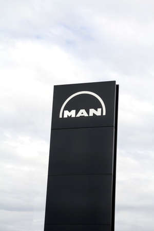 Nurnberg, Germany: MAN SE is a German mechanical engineering company and parent company of the MAN Group. MAN supplies trucks, buses, diesel engines and turbomachineryのeditorial素材