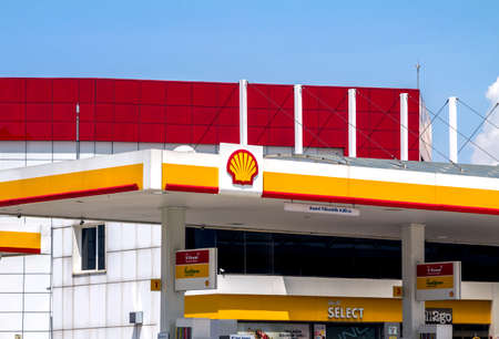 Royal Dutch Shell Plc or Shell is an Anglo-Dutch multinational oil and gas company. It is the fourth largest company in the world in term of revenueのeditorial素材