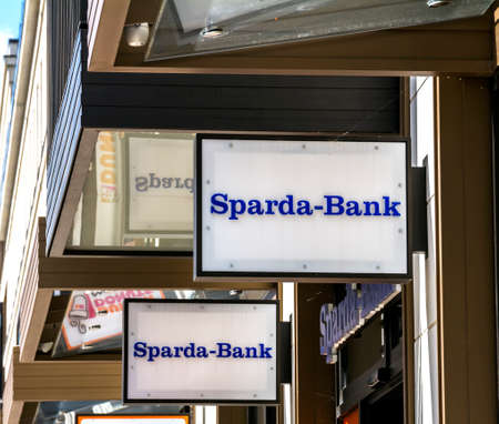 Furth, GERMANY: Emblem Sparda-Bank. Sparda-Bank - the 12th largest bank in Germany with a branch...