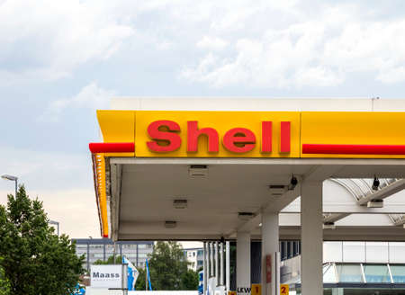 Schwabach, Germany : Royal Dutch Shell Plc or Shell is an Anglo-Dutch multinational oil and gas...