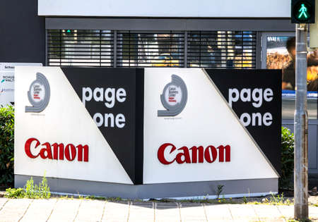 Nurnberg, Germany : Canon shop. That is a Japanese multinational corporation manufacturing imaging...