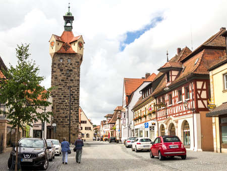 Herzogenaurach, Germany, view of beautiful Bavarian town near Nurembergのeditorial素材