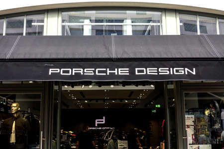 Ingolstadt, GERMANY : Porsche Design outlet store. Porsche Design group has 152 luxury goods stores...