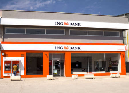 Ankara, Turkey: The ING is a Dutch multinational banking and financial services corporation headquartered in Amsterdam.のeditorial素材