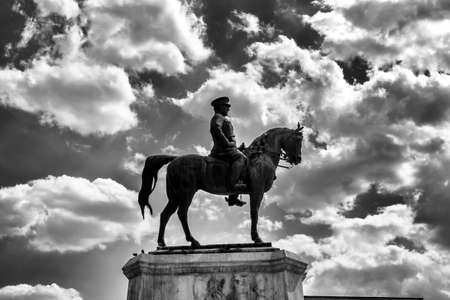 Statue of Ataturk, the founder of modern Turkey, capital city, Ankara , Ulus square