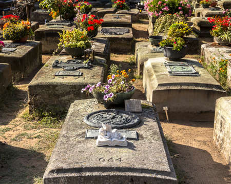 Nurnberg, Johannesfriedhof, GERMANY : St. Rochus Cemetery in Nuremberg, Germany. The cemetery dates back to 1510s.のeditorial素材