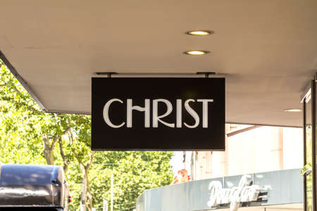 Christ jewelry store. Founded in 1863, the company provides jewelry and watchesのeditorial素材