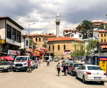 Beypazari, Ankara, Turkey - AUG 8, 2018 : Beypazari is famous with its traditional Ottoman houses.のeditorial素材