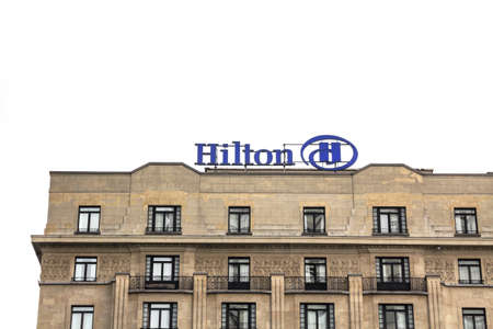 Brussels, BELGIUM : Hilton Hotel, Hilton Hotels & Resorts is a global brand of full-service hotels and resorts and the flagship brand of Hilton.のeditorial素材