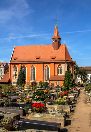 Nurnberg, Johannesfriedhof, GERMANY : St. Rochus Cemetery in Nuremberg, Germany. The cemetery dates back to 1510s.のeditorial素材