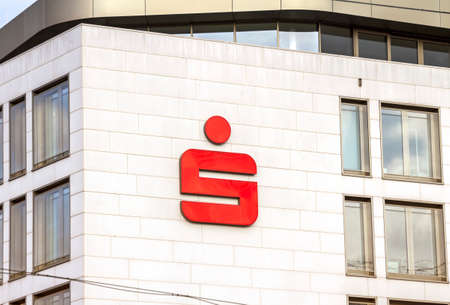 Nurnberg, Germany: Sparkasse, a German savings bank, brand logoのeditorial素材